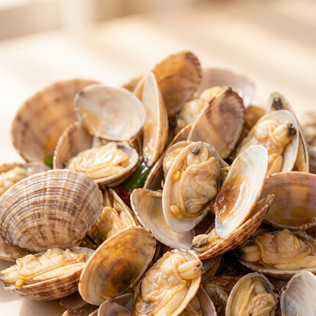 Vacuum-Packed Fresh Clams